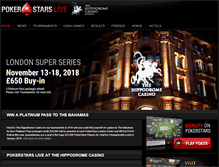 Tablet Screenshot of pokerstarslondon.com